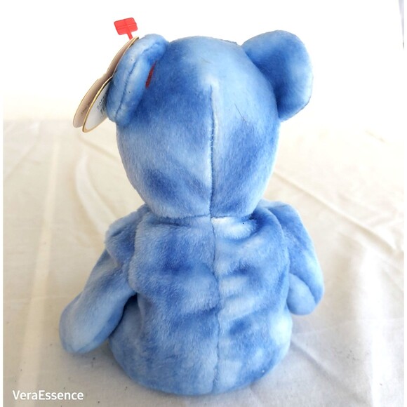 TY Beanie Baby PEACE 2003 the Bear Blue Tie Dye Version 8.5 inch - Picture 3 of 8
